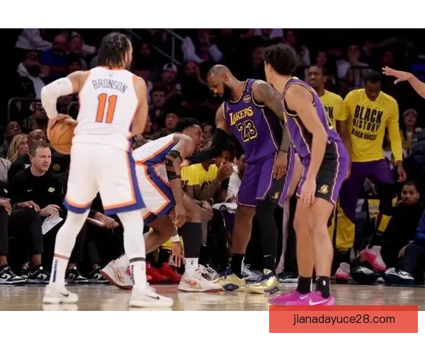 纽约尼克斯战胜洛杉矶湖人赢得关键胜利 全场比分112比100